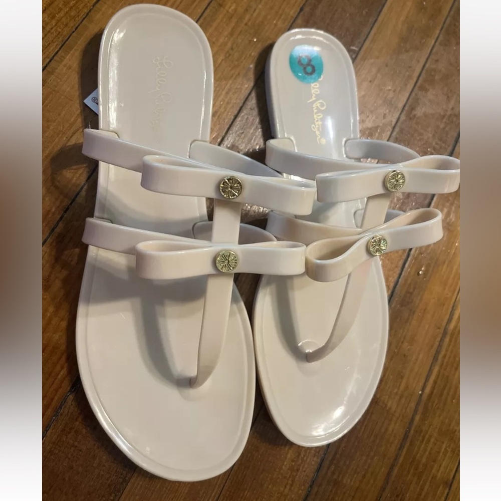 Lilly Pulitzer Women’s Sandals, Size 8, Beige